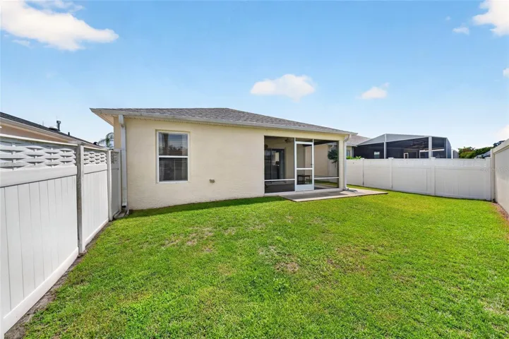 Large backyard