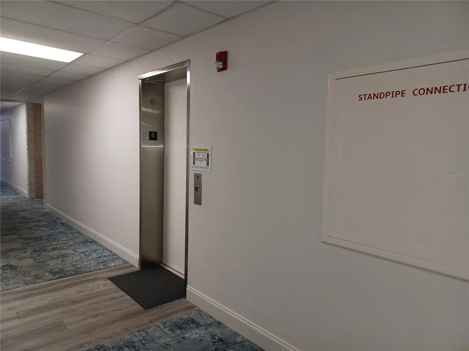 Elevator next to unit