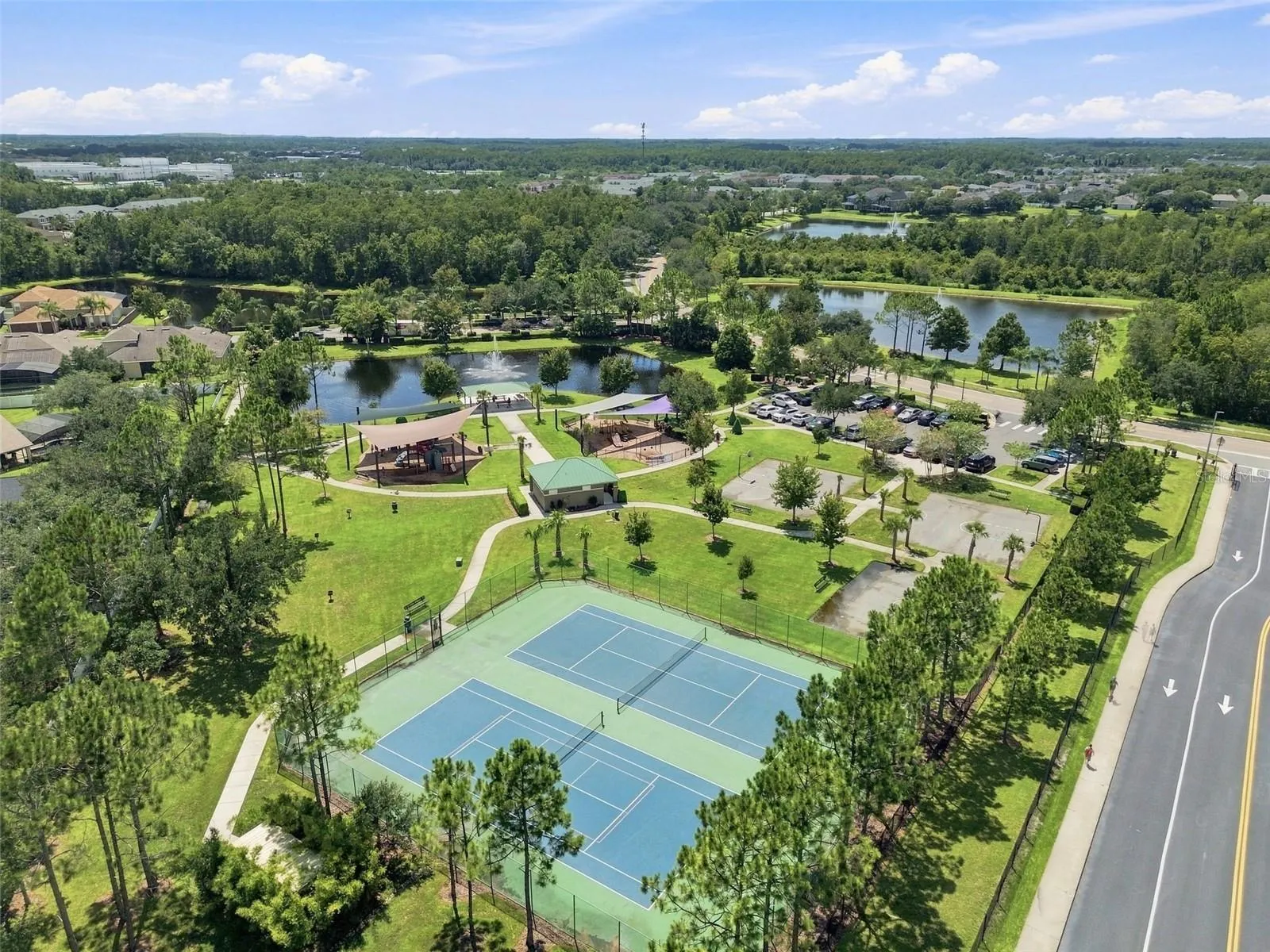 Ariel View of Community Amenities