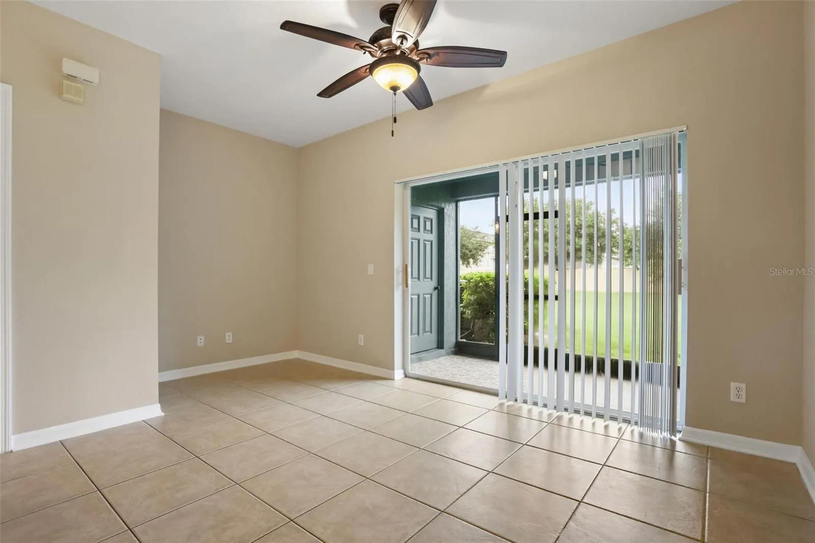Living Space with TV Console Nook