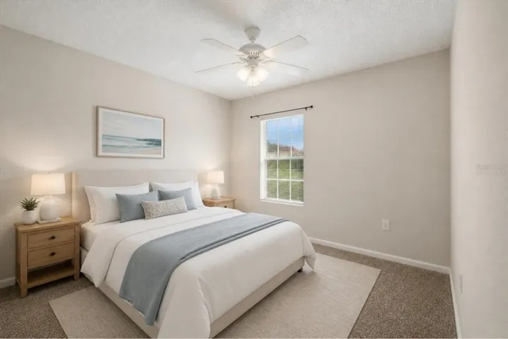 Virtually staged - bedroom