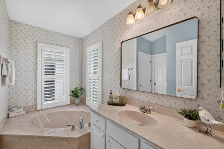 Primary Bathroom with Beautiful Soaking Tub