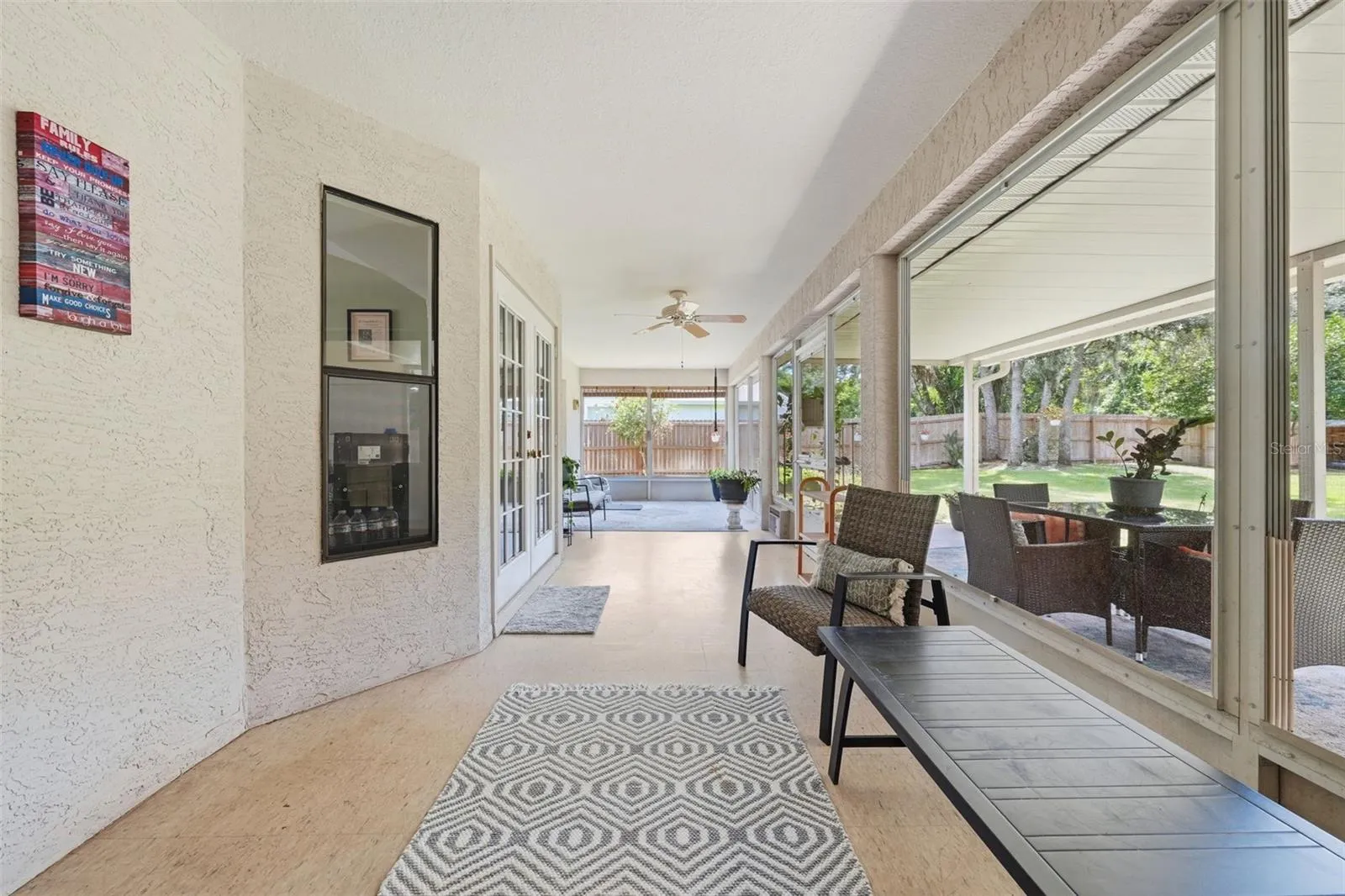 View from the family room