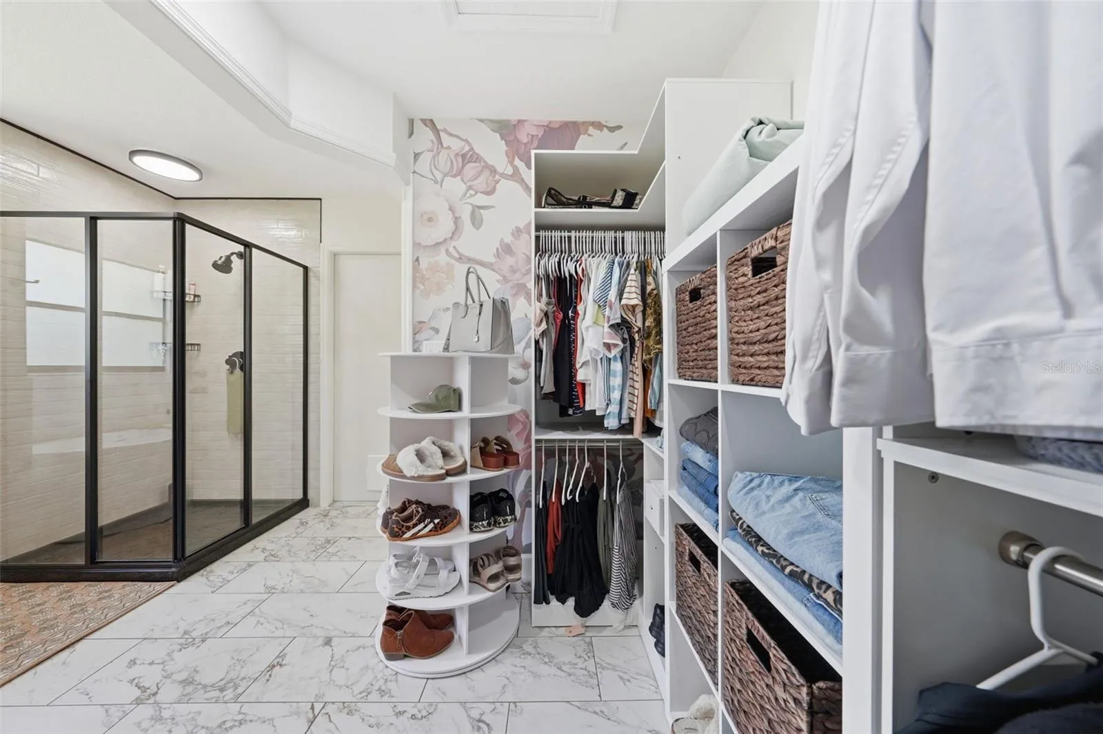 Custom designed closet