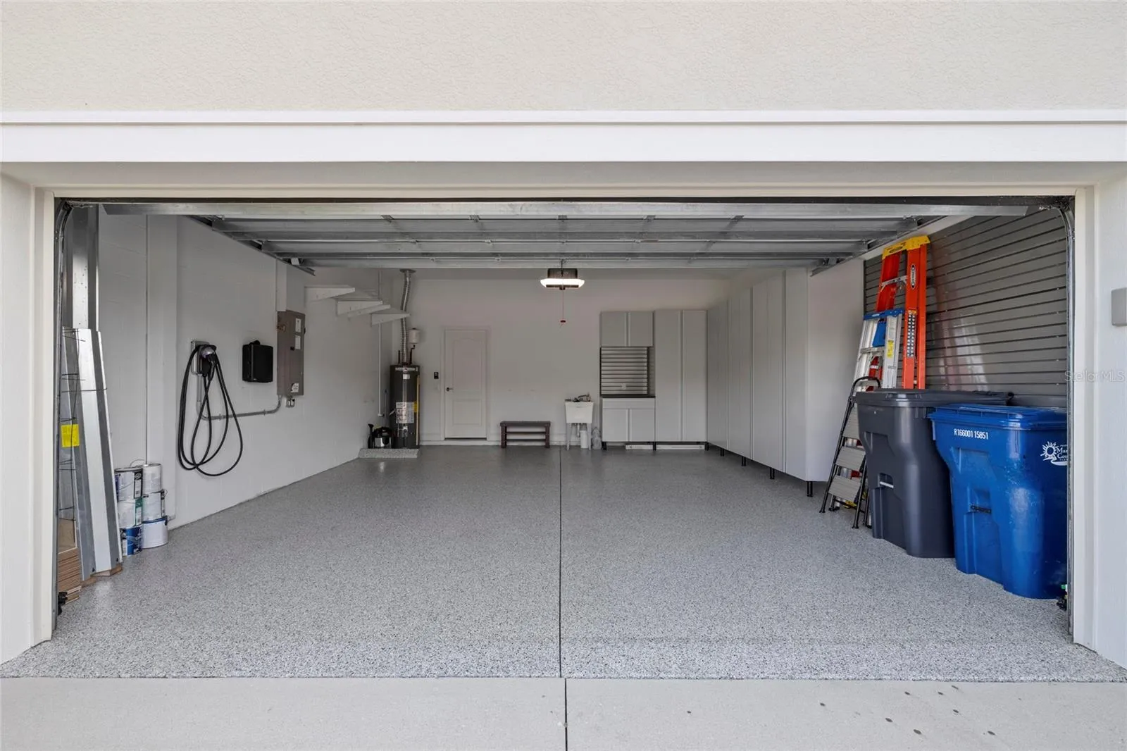 Garage with Epoxy Flooring