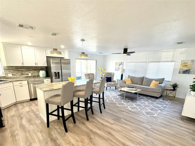 Open floor plan.