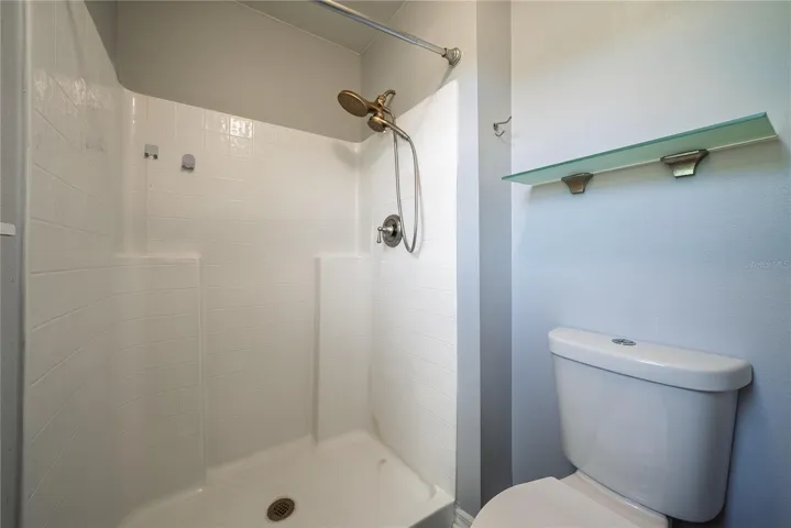 Primary toilet and shower