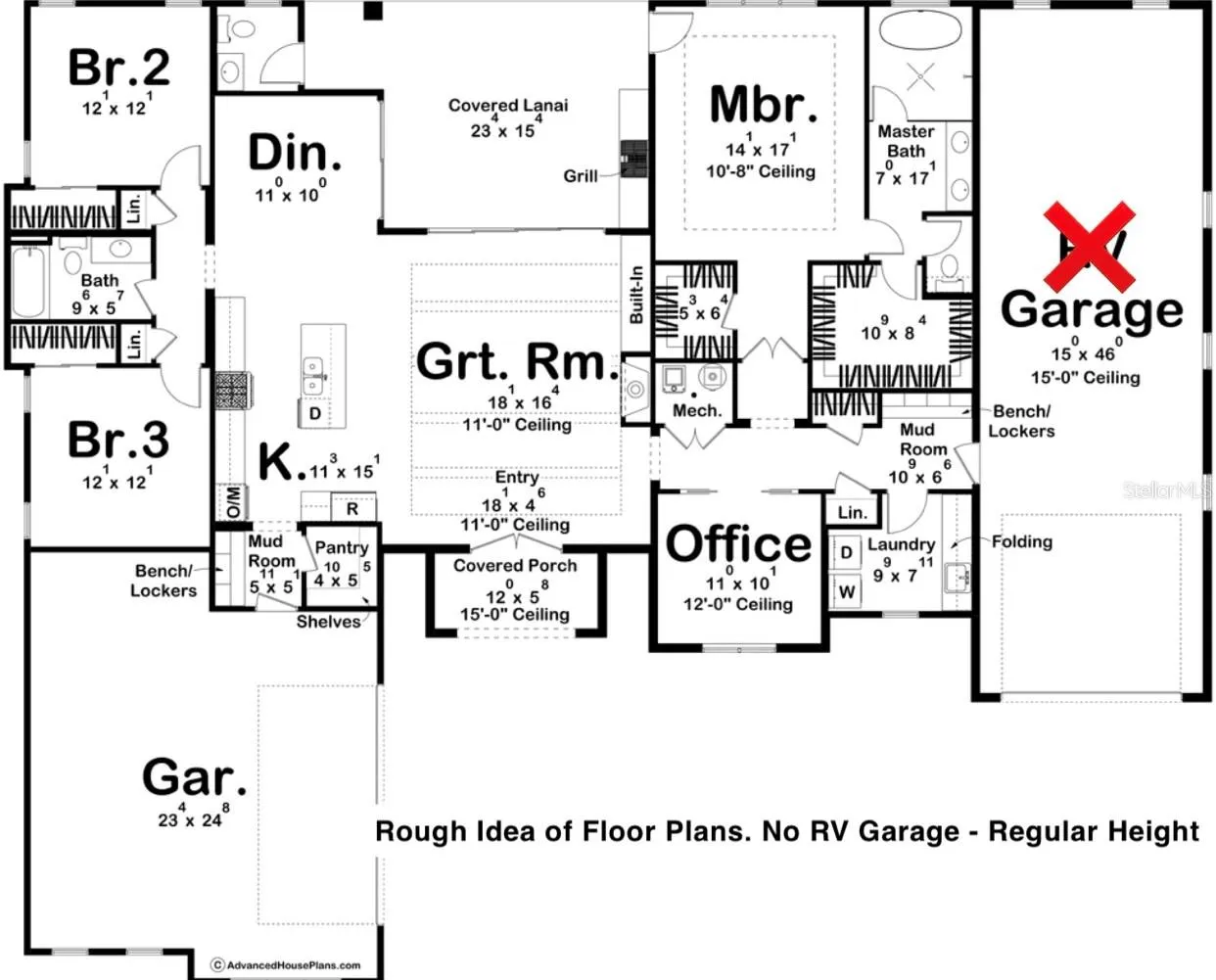 Rough example of seller's previously planned home