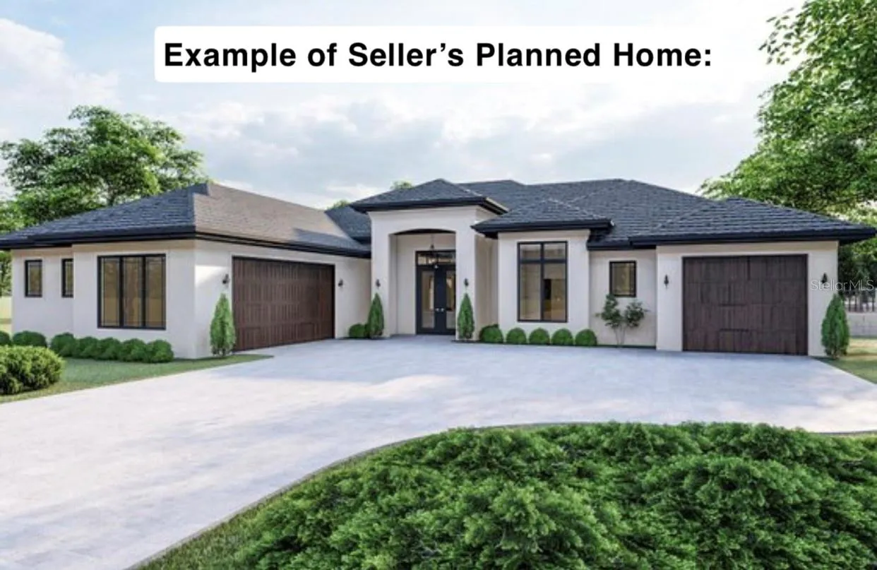 Example of seller's previously planned home