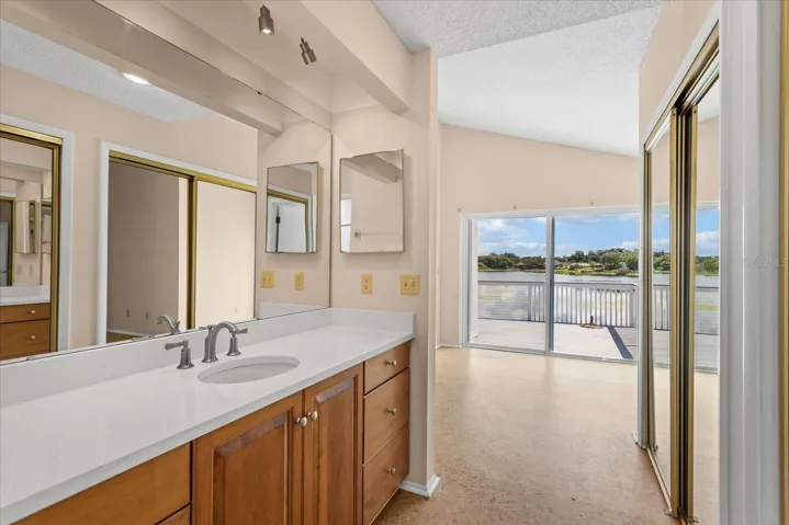 Primary Bath looking to the lake