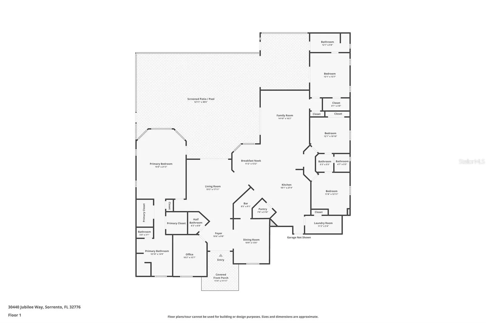 Floor plan provided for reference. Dimensions are approximate.