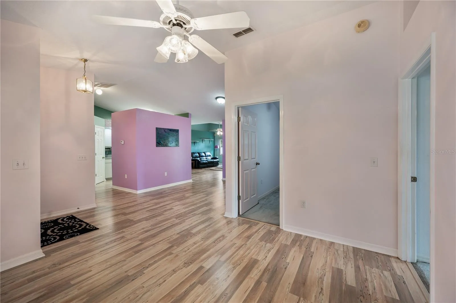 The "dining area" or living Room on the walk through
