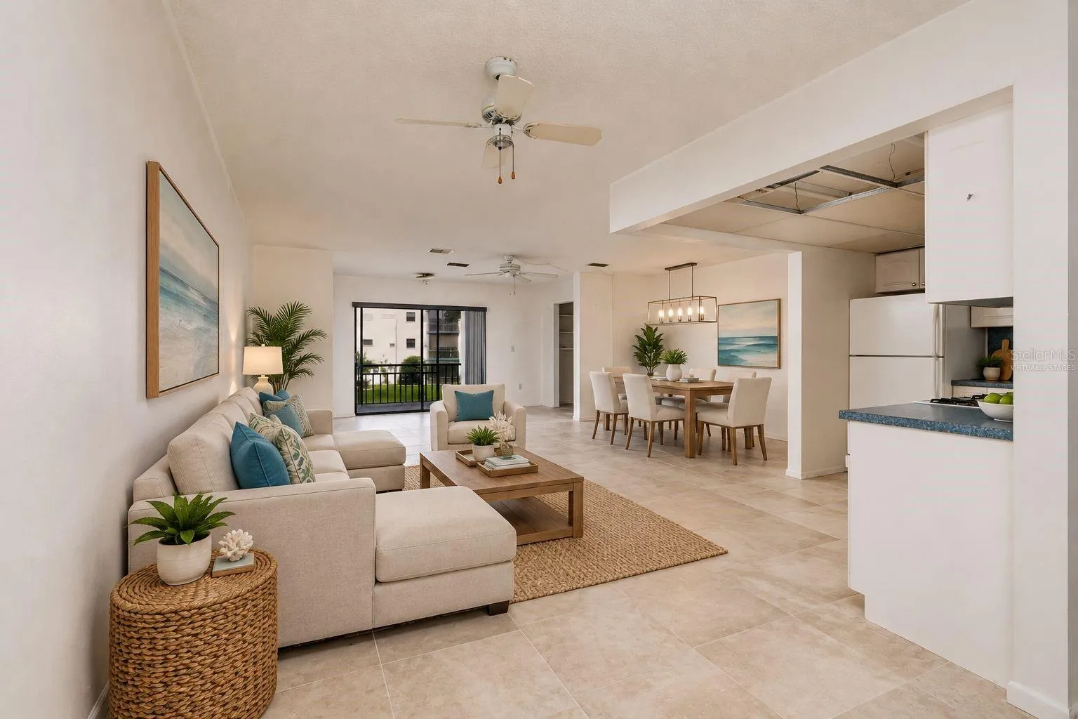 Virtually Staged (and added title flooring for visualization)