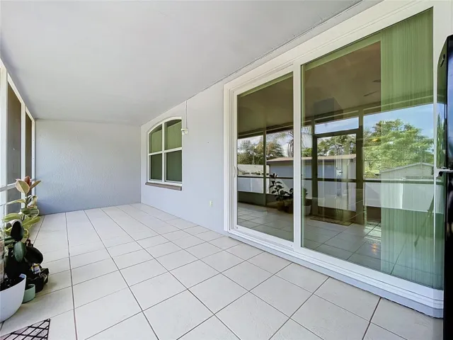 Large Patio with new sliding glass windows