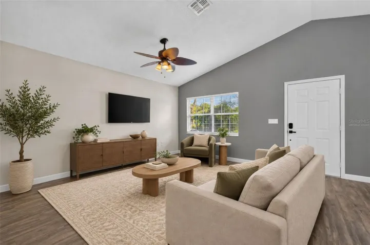 living room Virtually staged