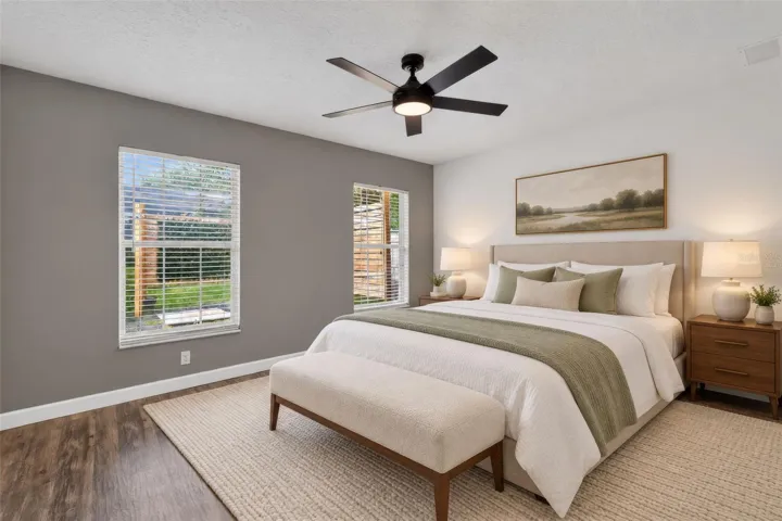 primary bedroom Virtually Staged