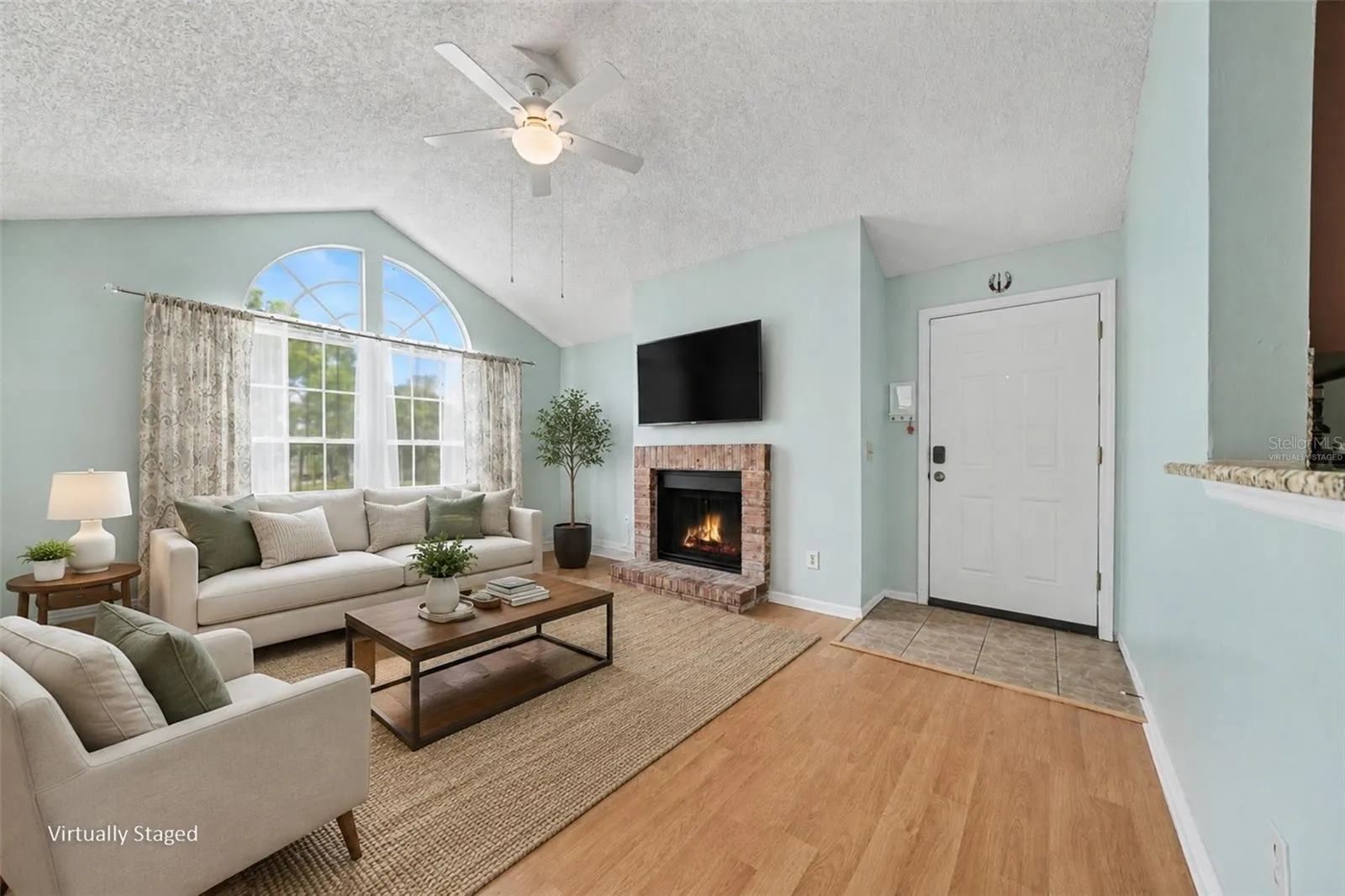 Virtually Staged Living Room