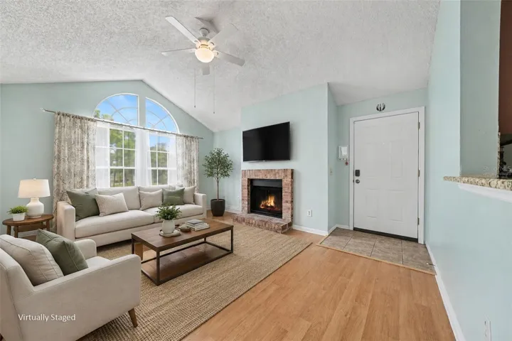 Virtually Staged Living Room