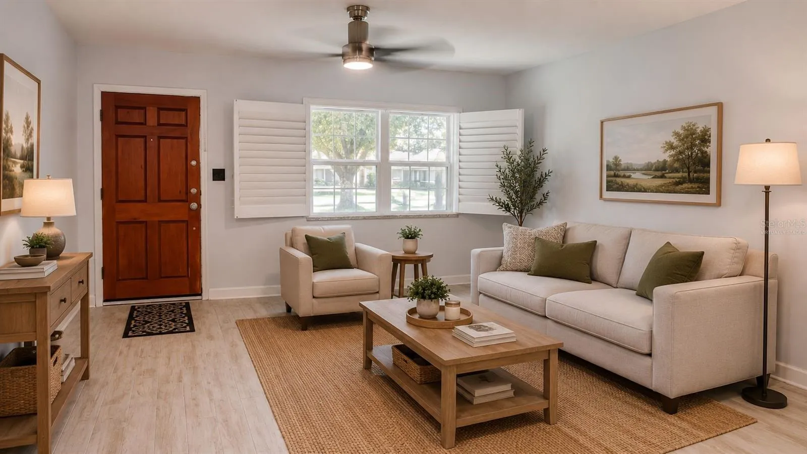 Living Room Virtually Staged