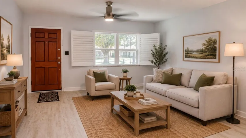 Living Room Virtually Staged
