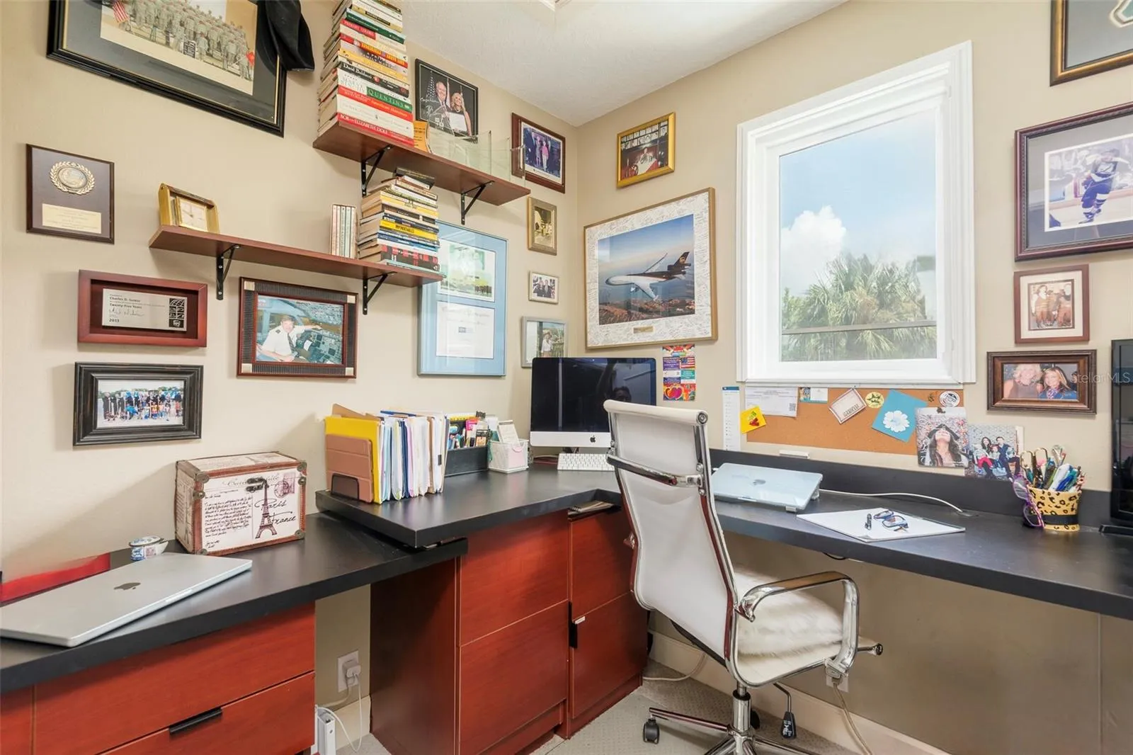 Second floor built in office