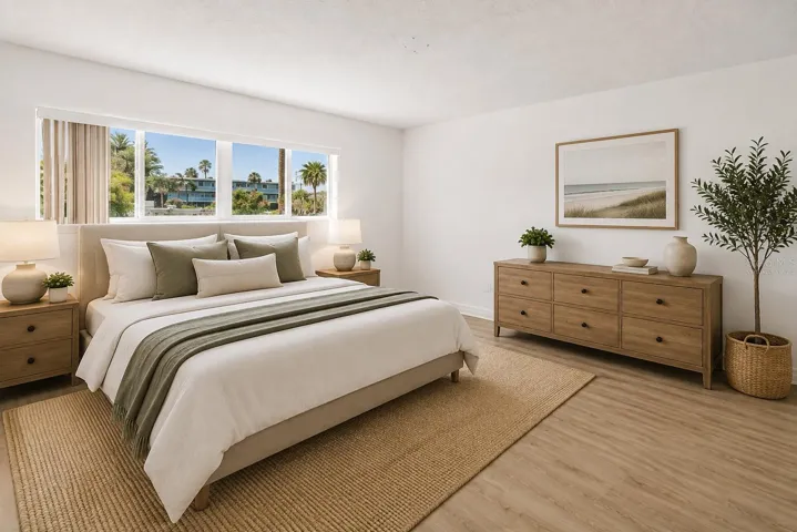 Primary Bedroom Virtually Staged