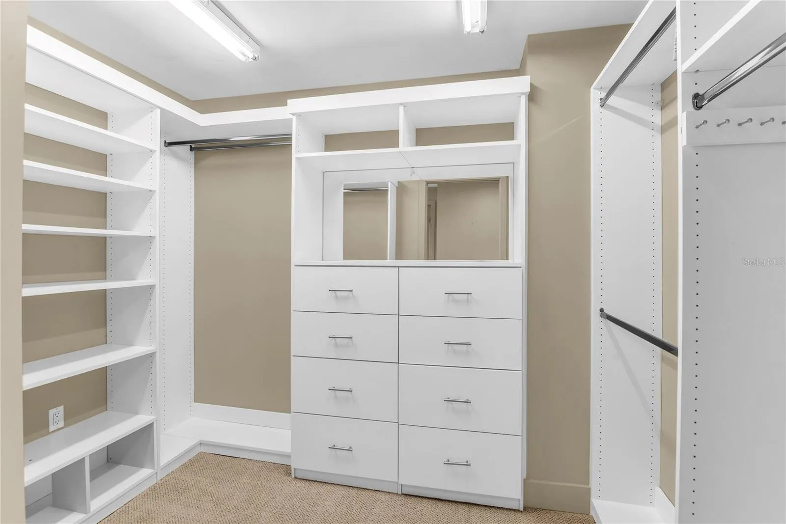 Primary walk in closet