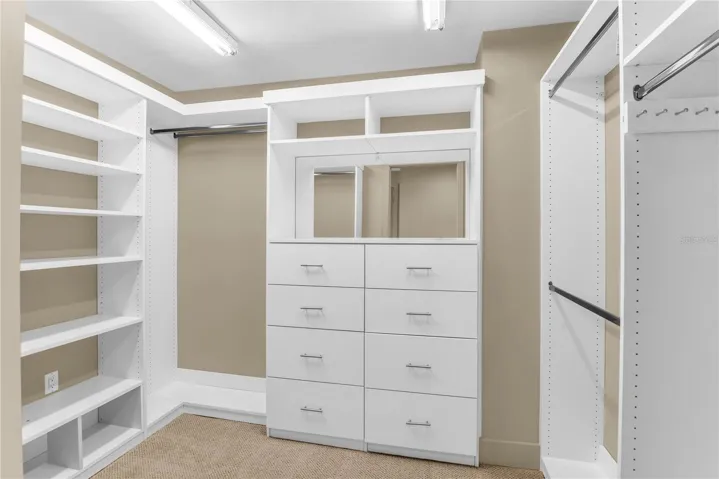 Primary walk in closet