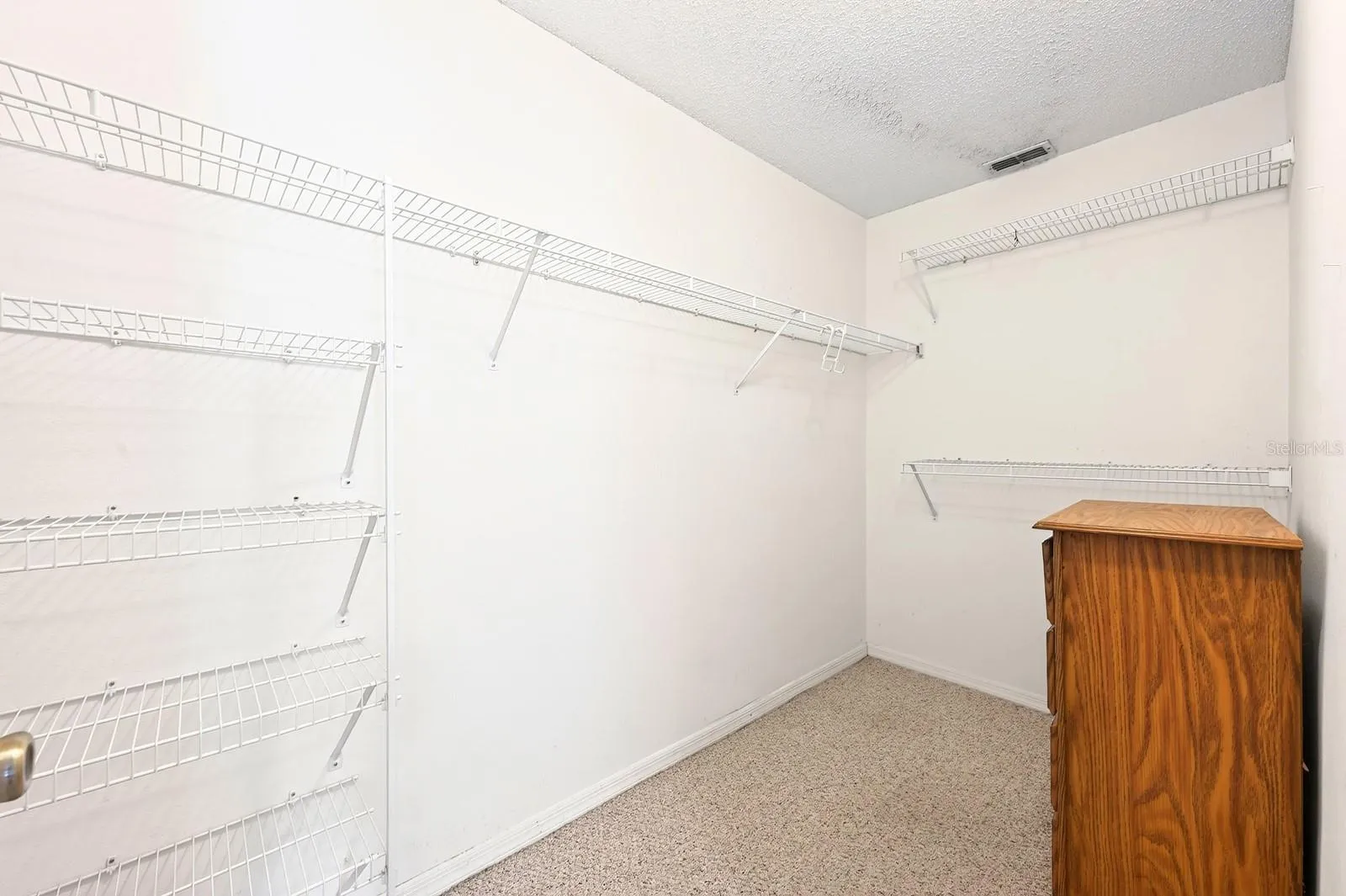 The Primary walk-in closet.