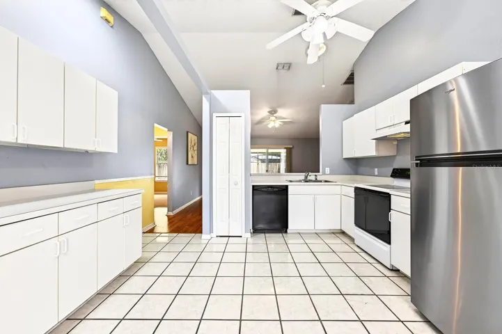 From the Kitchen, enjoy open sight lines into the Living Room.