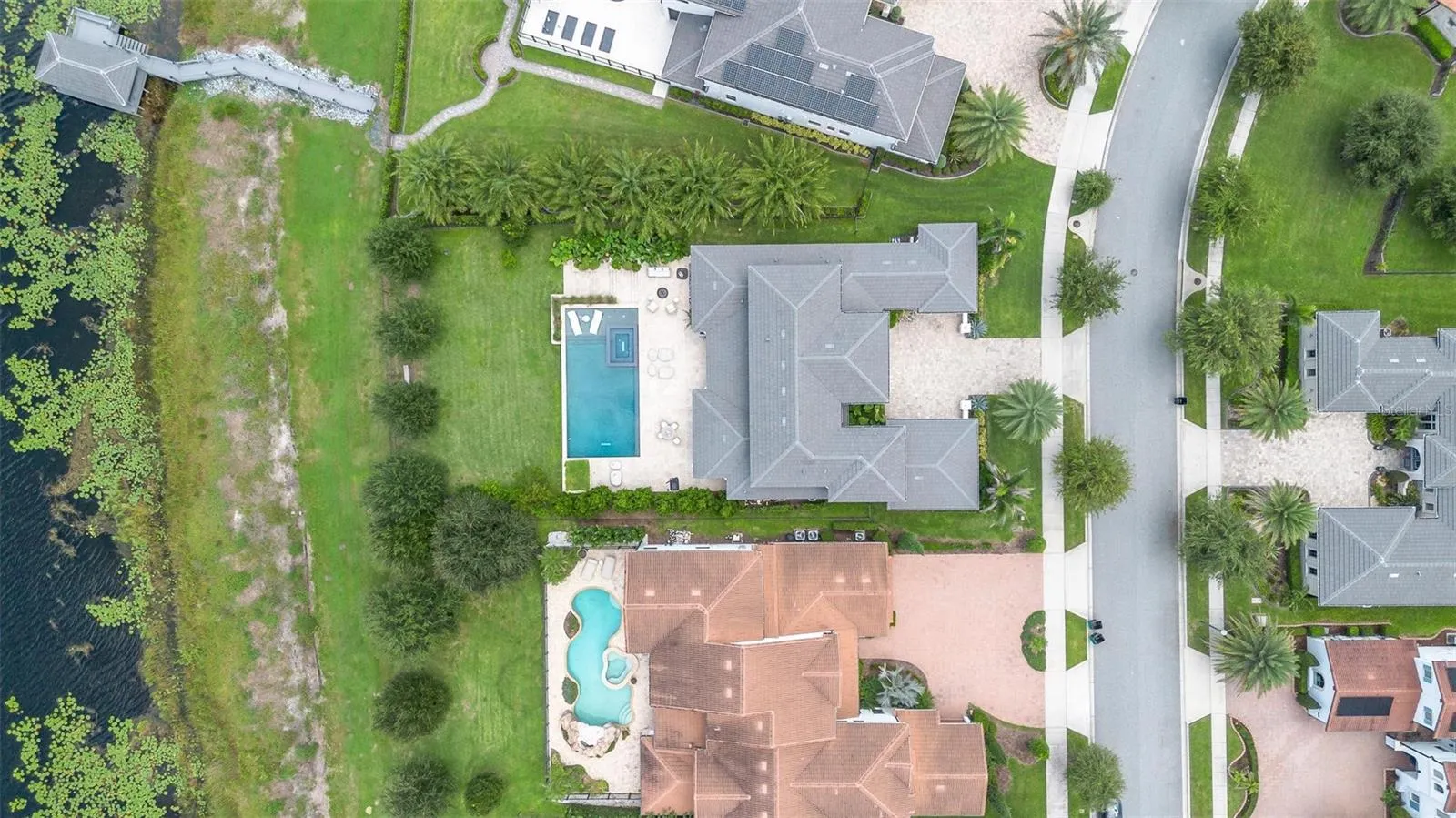 expansive backyard - lake front and access.