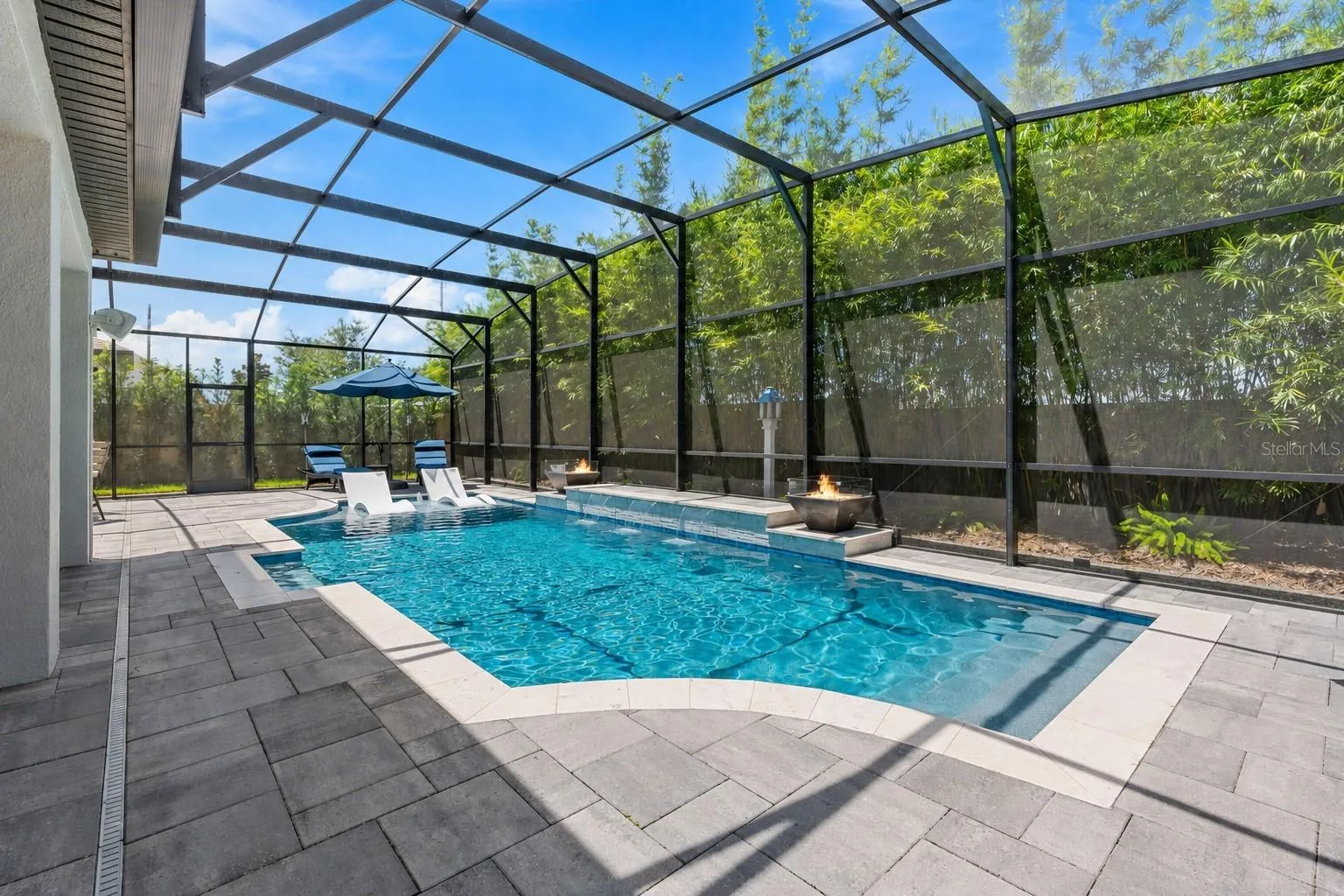 Mature bamboo adds privacy.