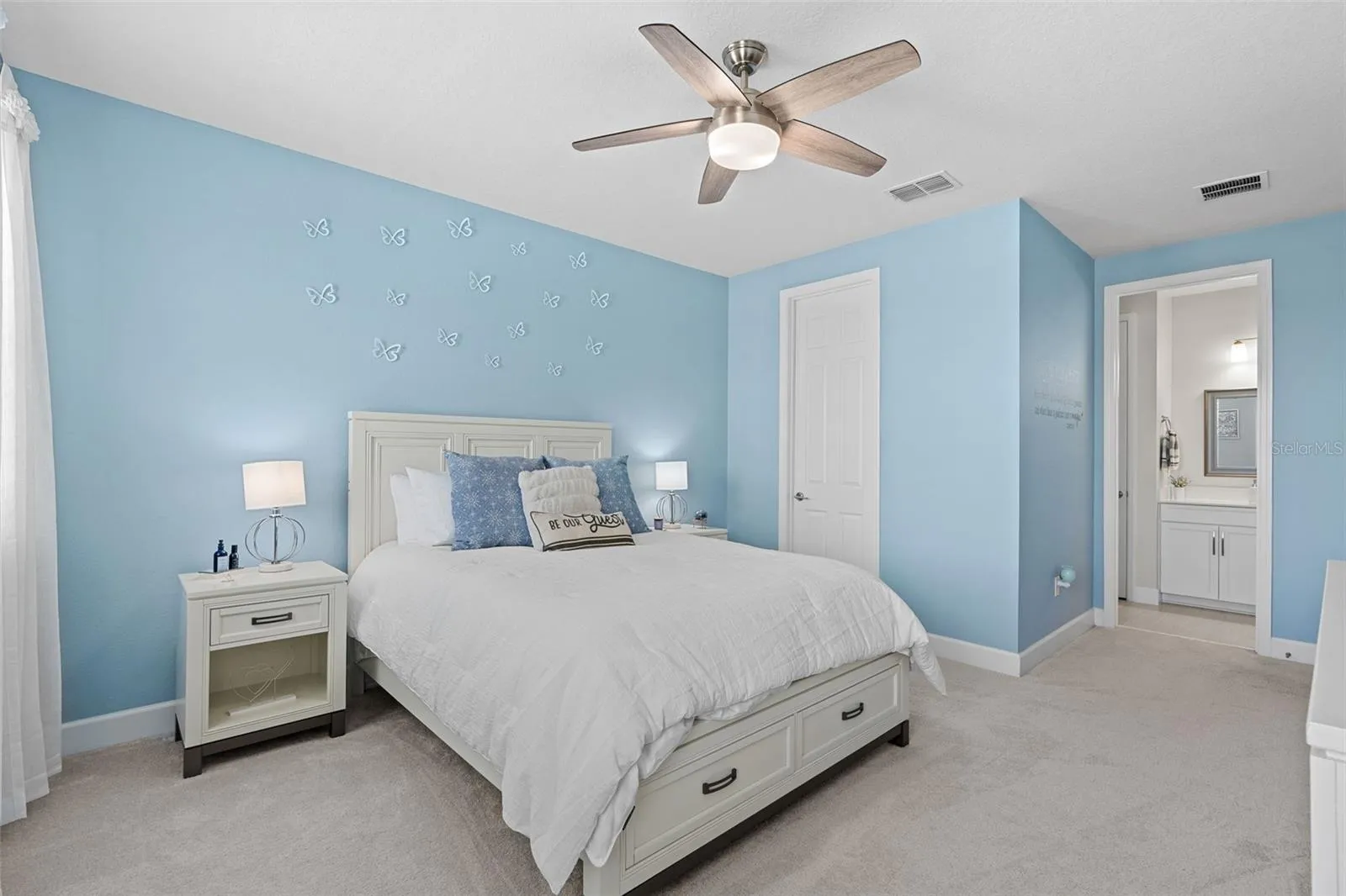 Second floor guest bedroom suite.