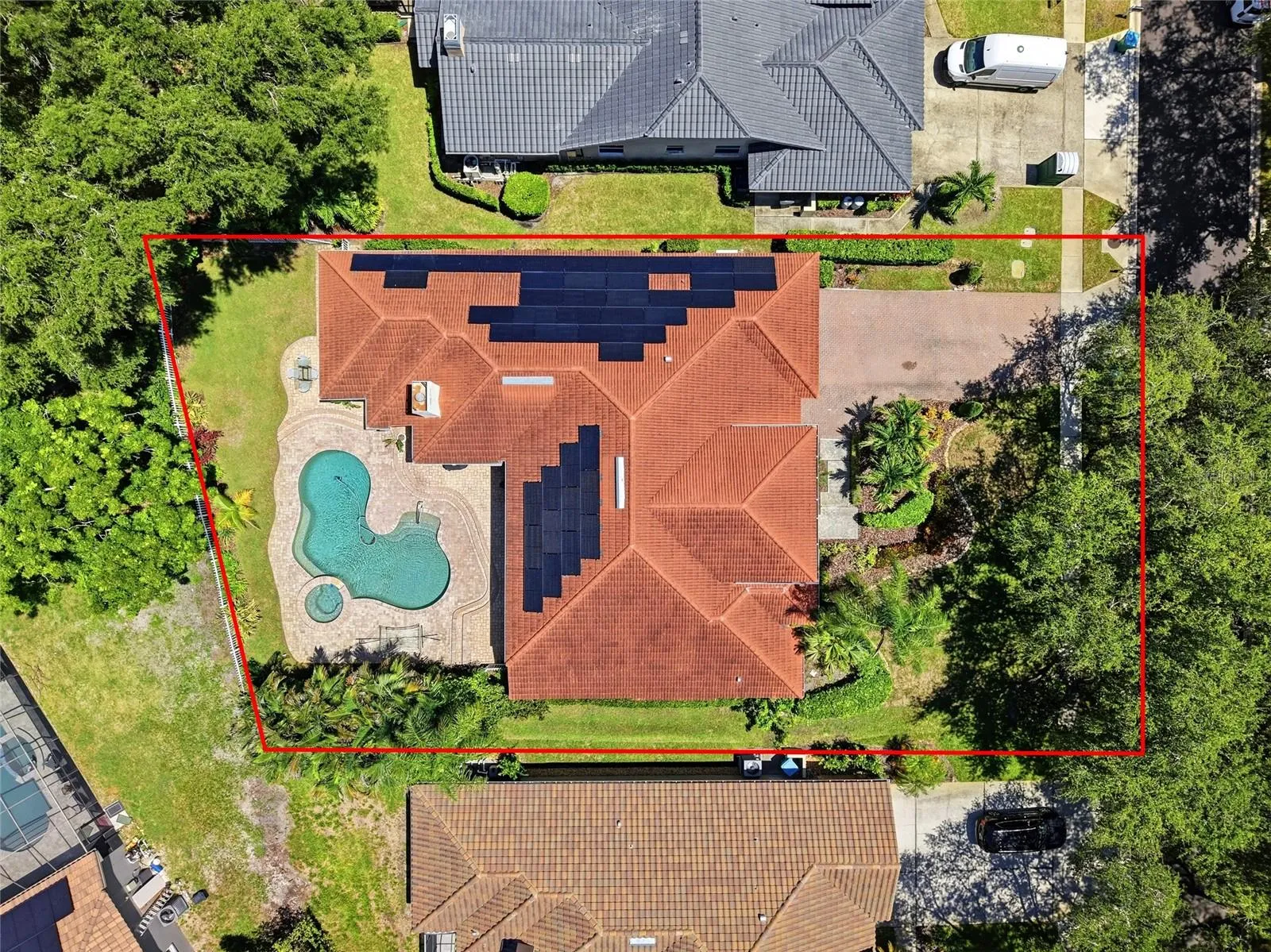 Ariel View with Solar