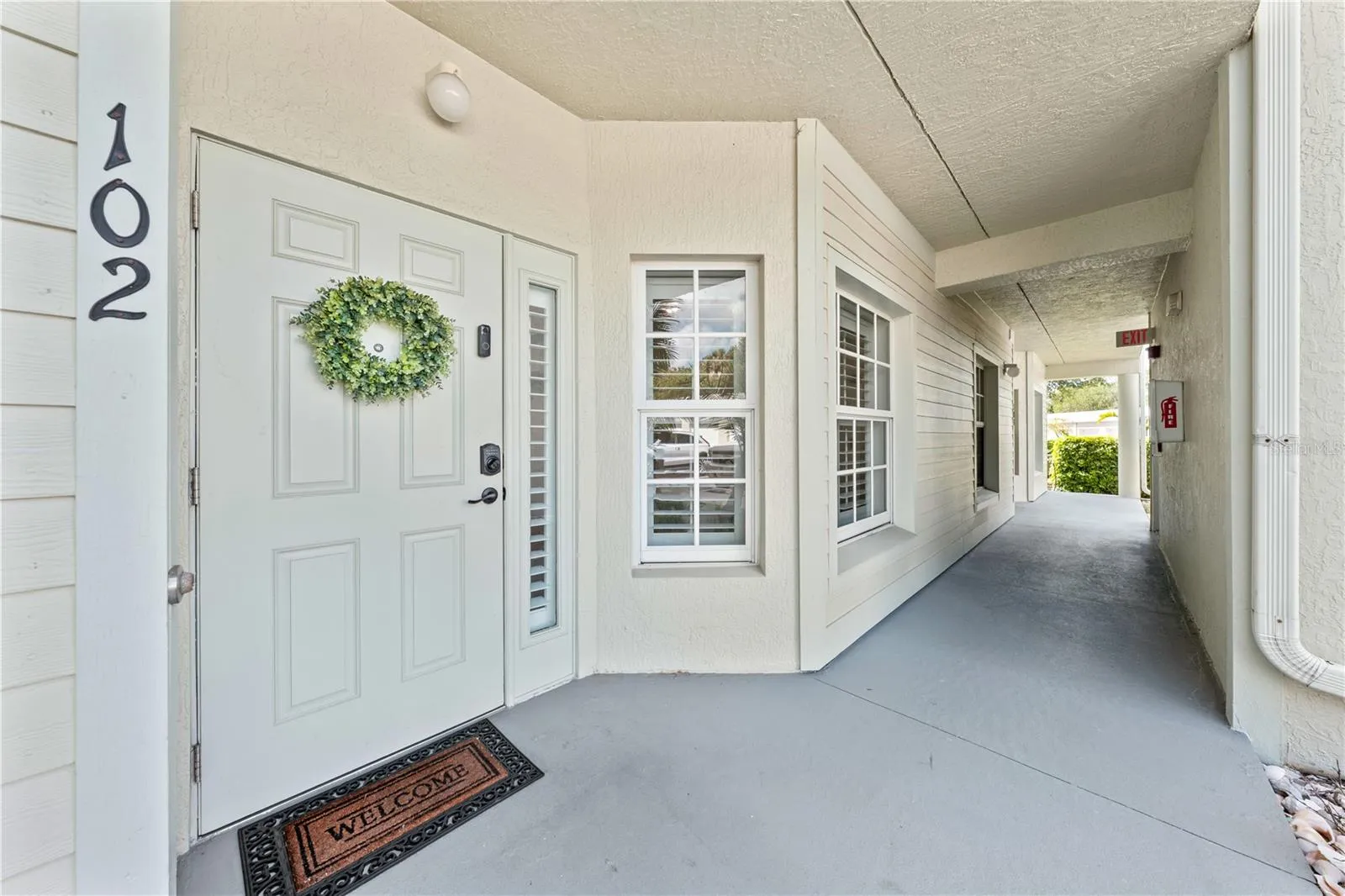 13570 Mystic Dr. #102 - First Floor entrance door.