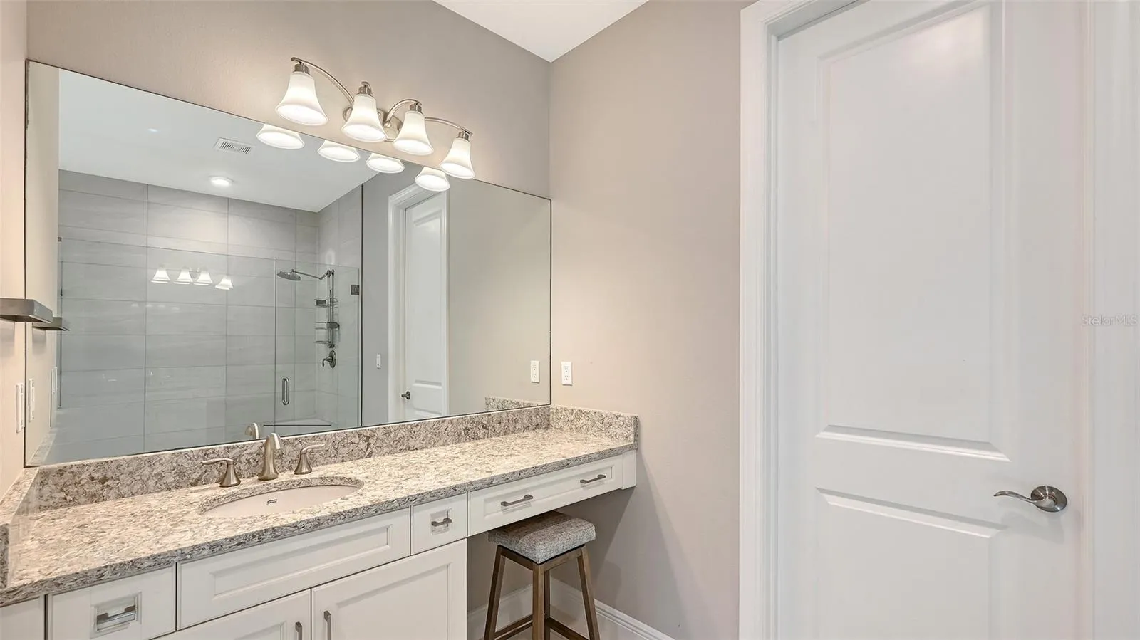 En suite Master Bath. Vanity sink