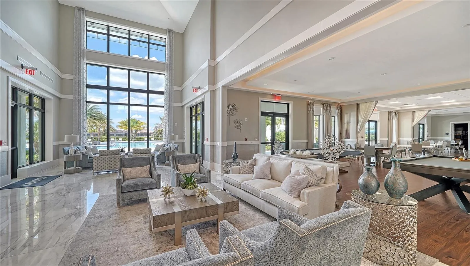 Clubhouse gathering area