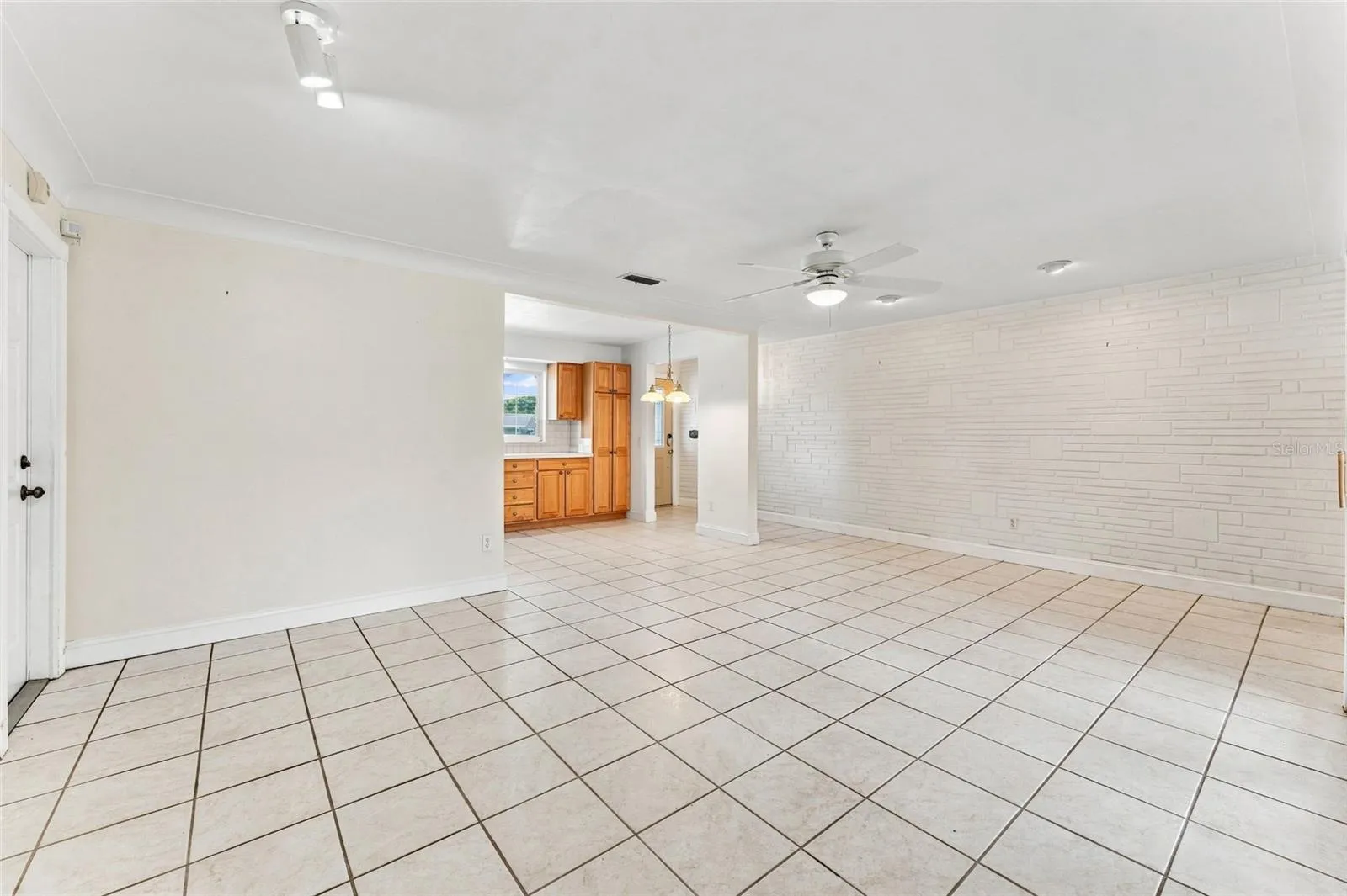living room towards kitchen