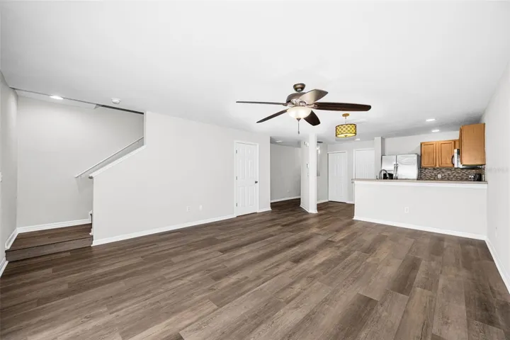 Living Room looking to entry hallway