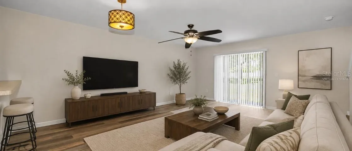Virtually Staged Living Room