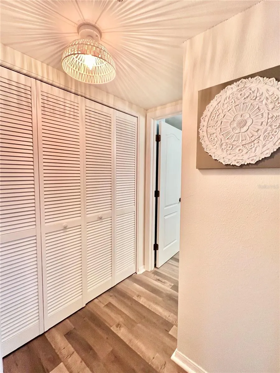 Easy access to washer and dryer in front hall.
