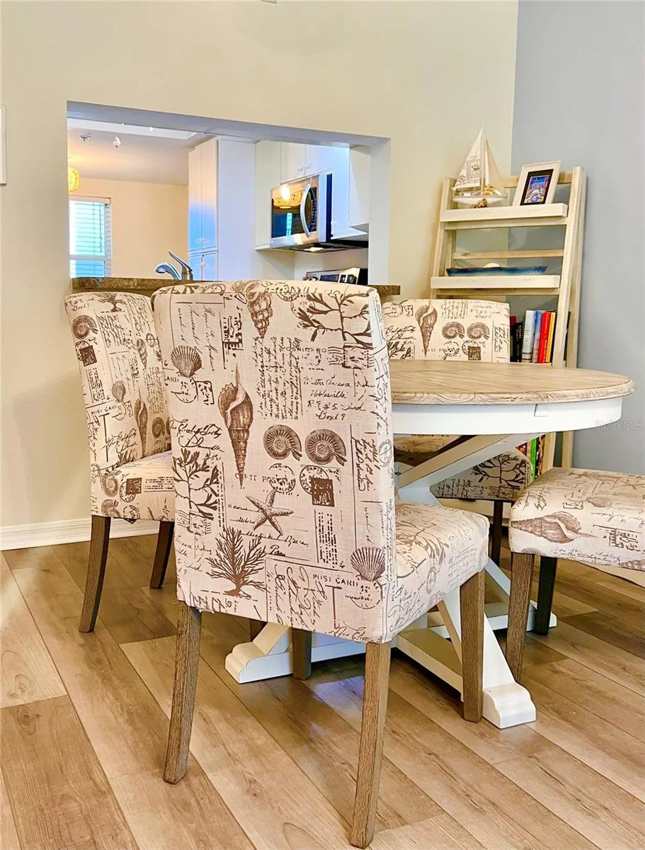 Dining room is open to the kitchen as well