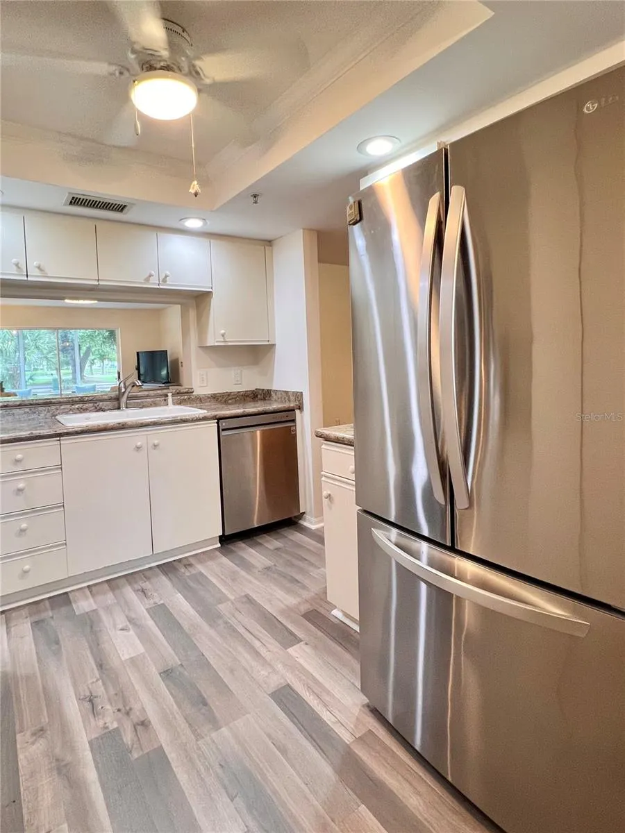 Stainless appliances in the kitchen