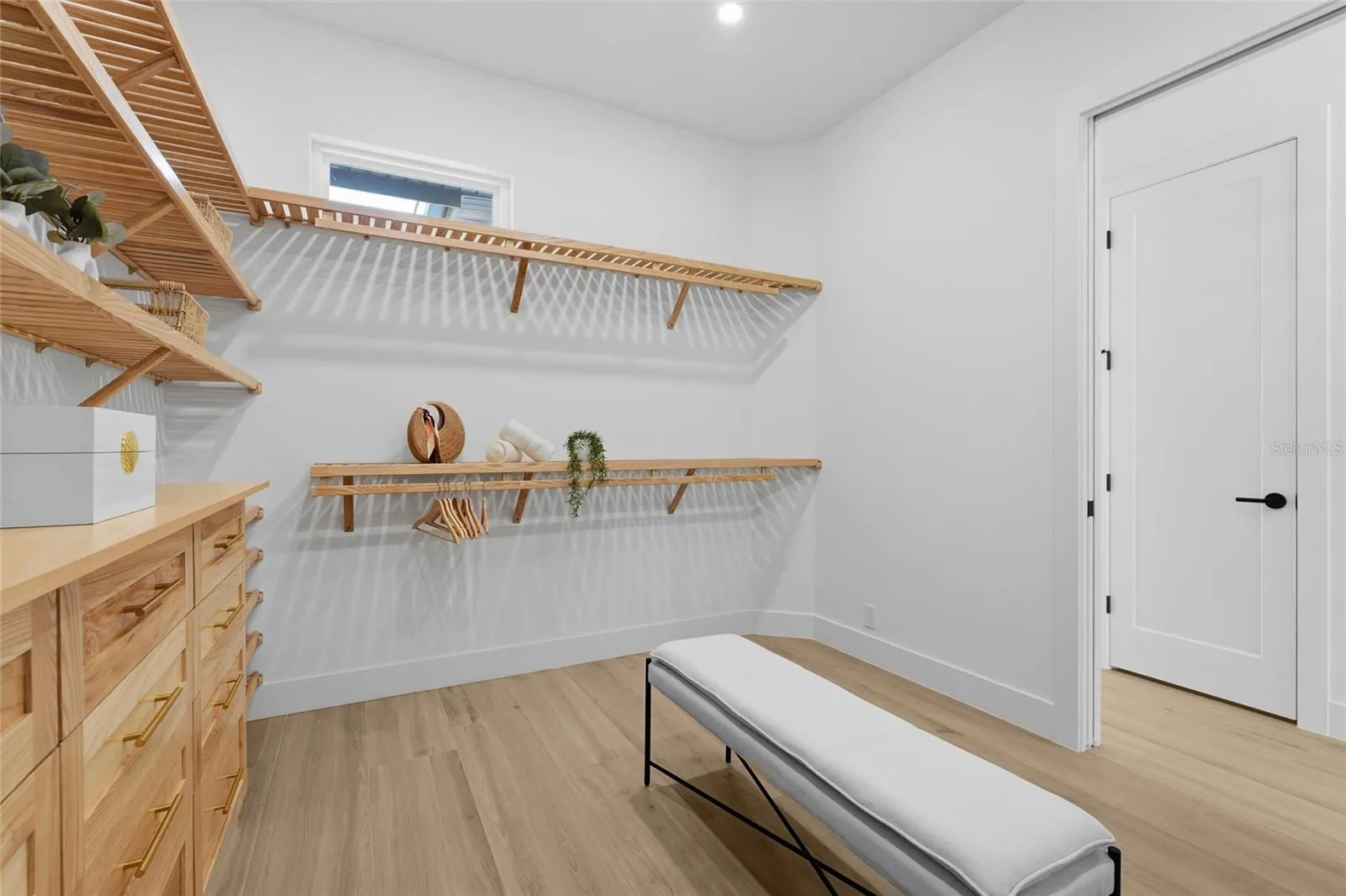 Primary suite walk-in closet
