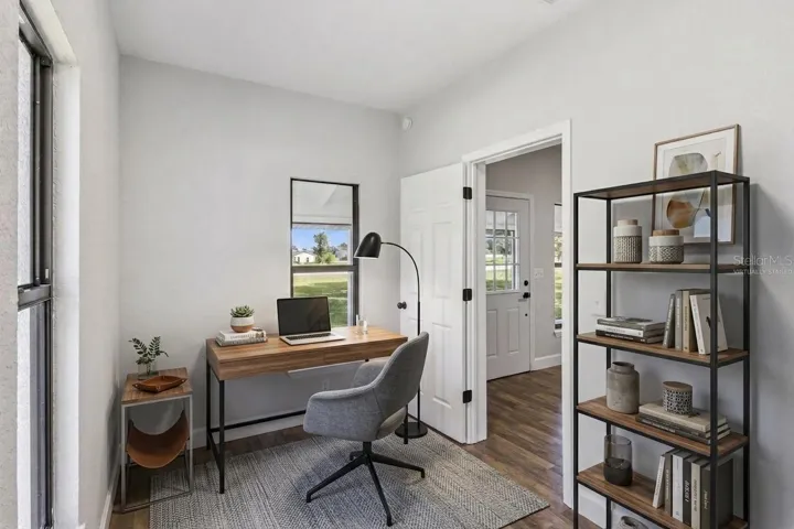 Virtually staged bedroom 3