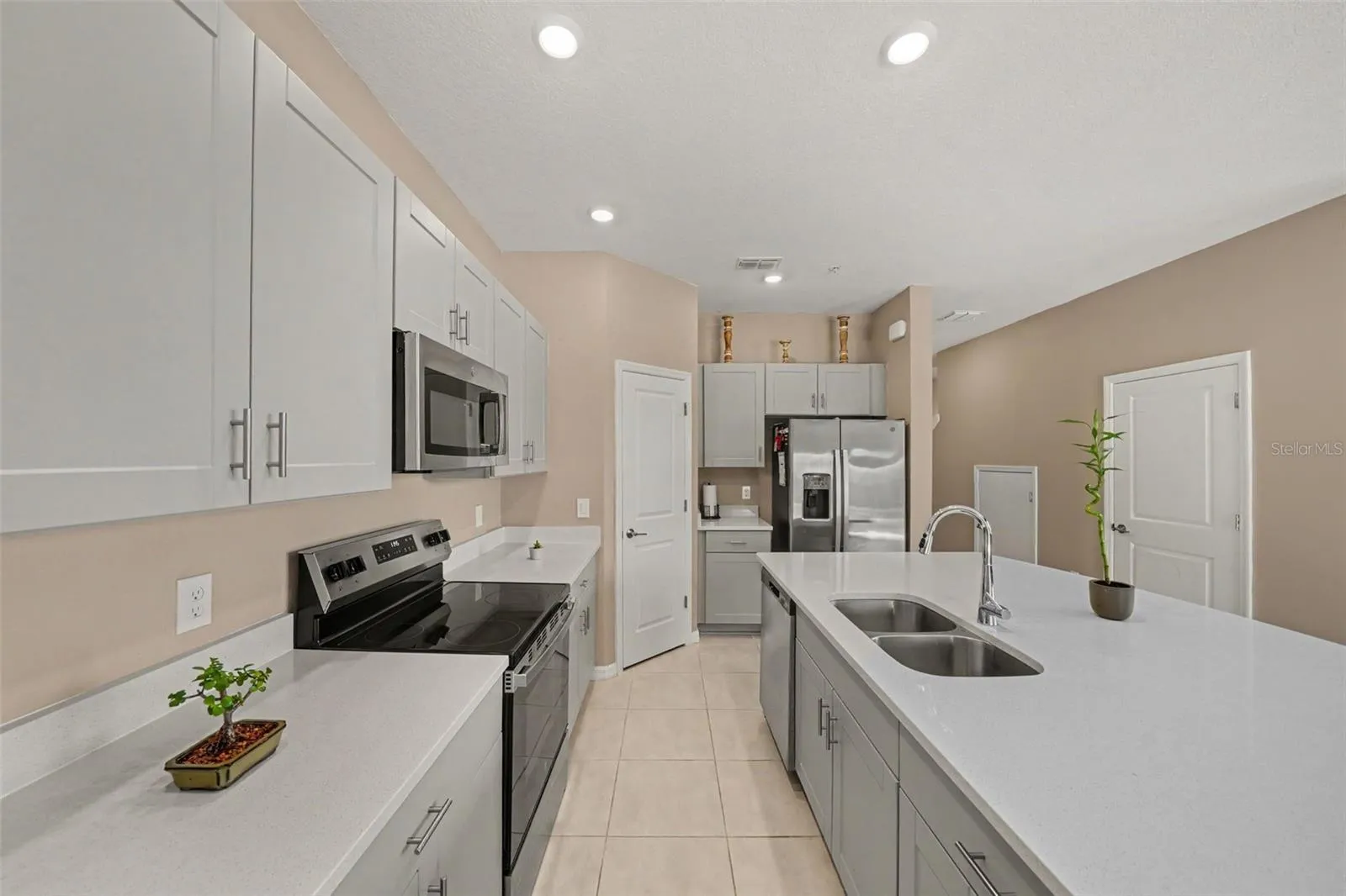Kitchen with Tons of Countertop Space and Deep Double Sink