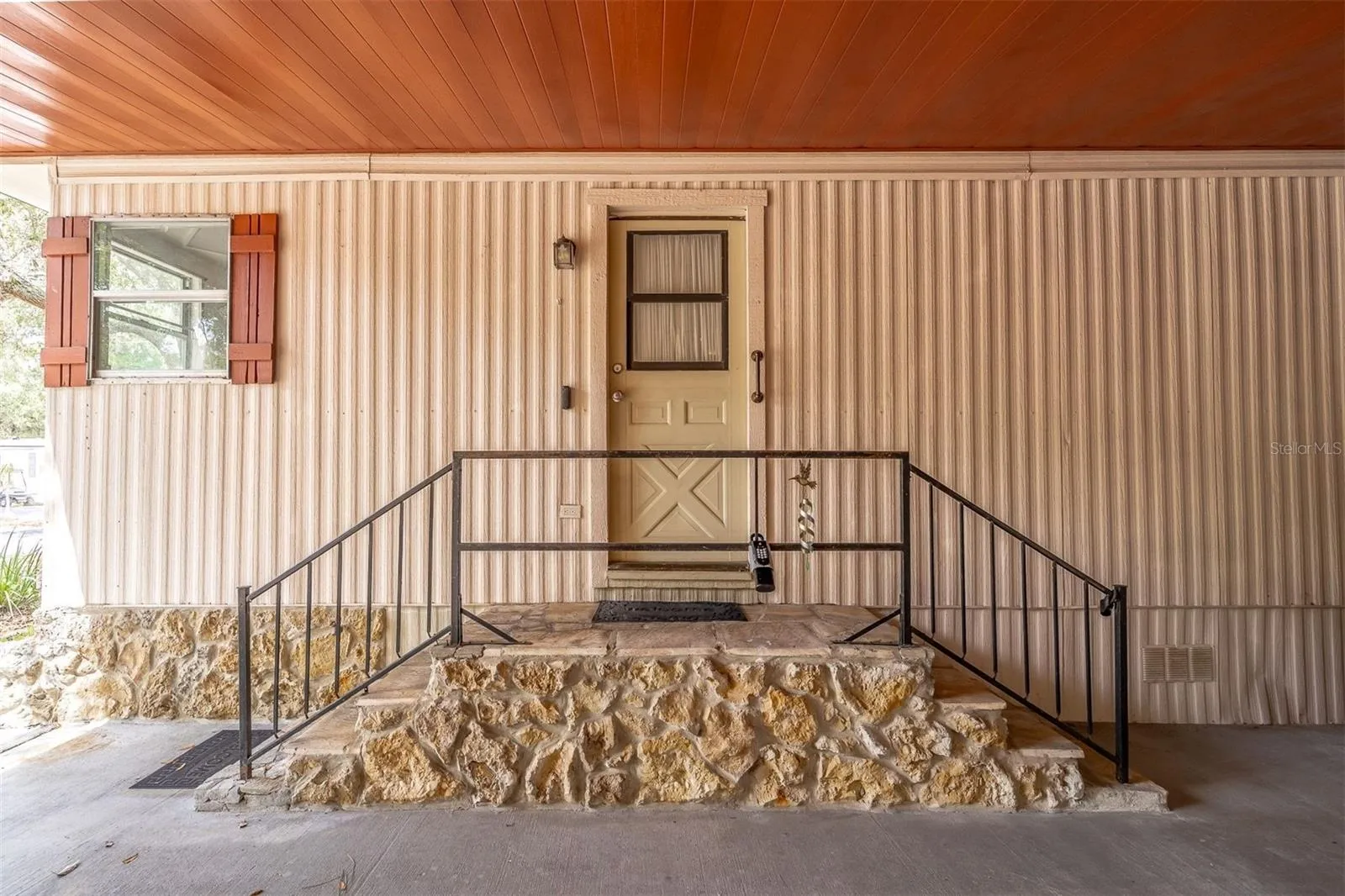 Stone entry steps