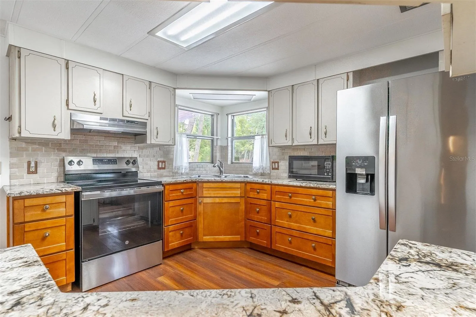 Kitchen with stainless appliances