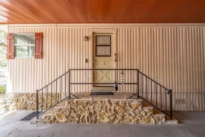 Stone entry steps