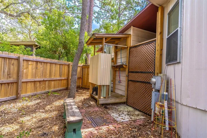 Outside shower